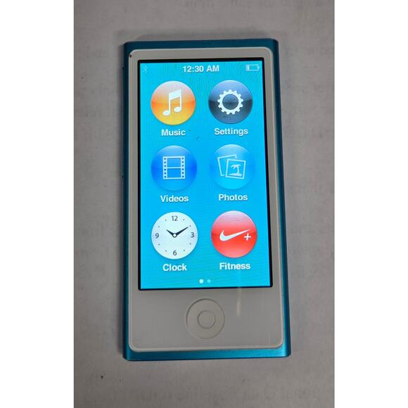 Apple iPod Nano 7th Gen (MD477LL/A) - Blue - 16GB - Tested & Working - Picture 1 of 4
